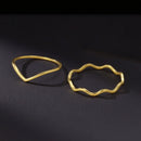 Dúo de Anillos Minimalistas Apilables