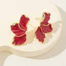 Pendientes de Botón Flor de Esmalte